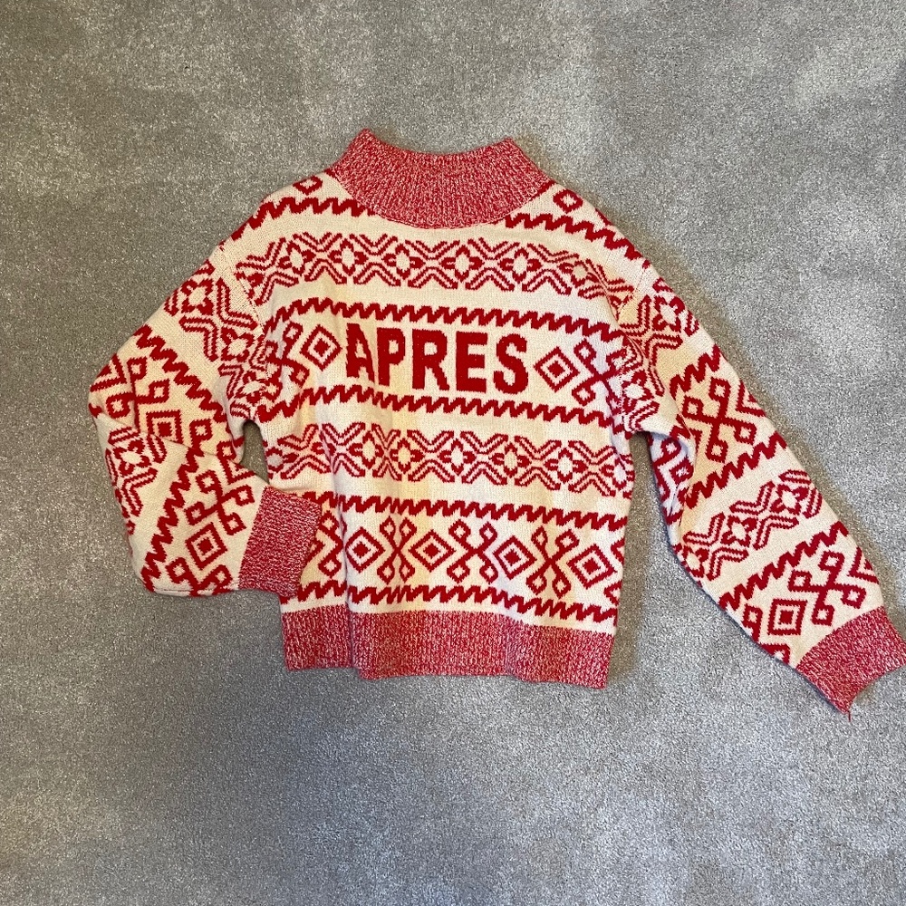 APRES SKI RED SWEATER